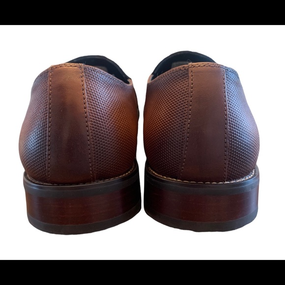 La Milano Jean Men's Slip On Tan/Navy Leather Dress Shoes 13 Style Jean MS9805 - Picture 4 of 7